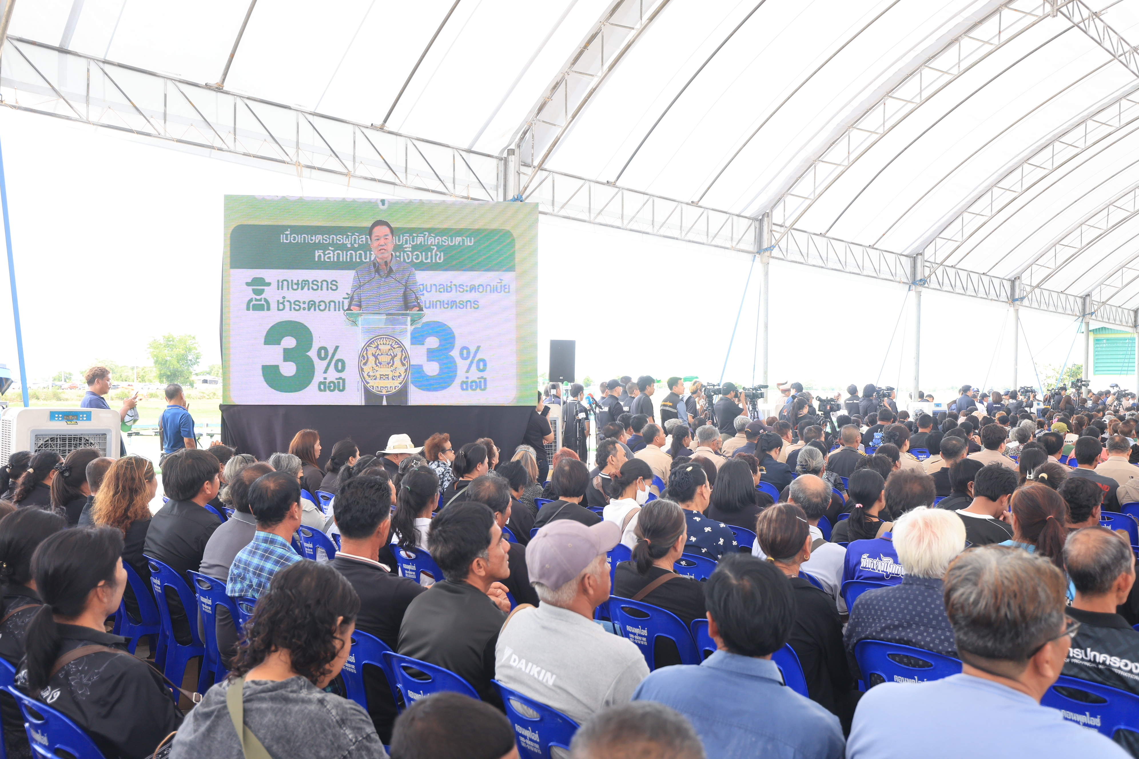 title - ส.ป.ก. ร่วมงานเปิดตัวโครงการสินเชื่อดอกเบี้ยคนละครึ่ง เพื่อลดต้นทุนการผลิต ณ จังหวัดพระนครศรีอยุธยา